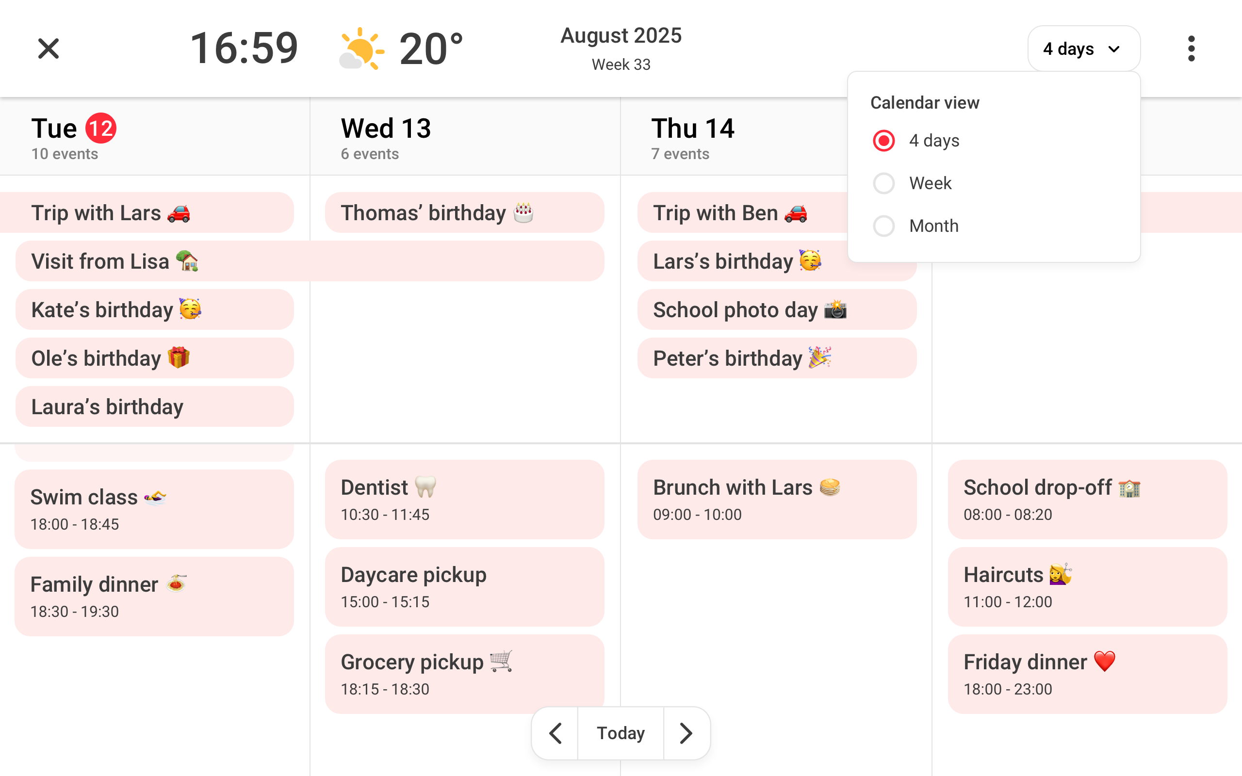 Calendar view - calender view selector.png